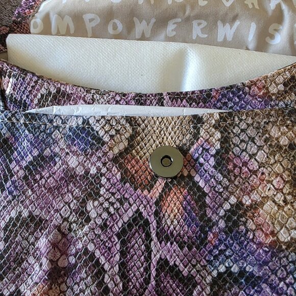Aimee Kestenberg Fifth Ave Convertible Snake Leather Crossbody Shoulder Bag NWT - Picture 10 of 16